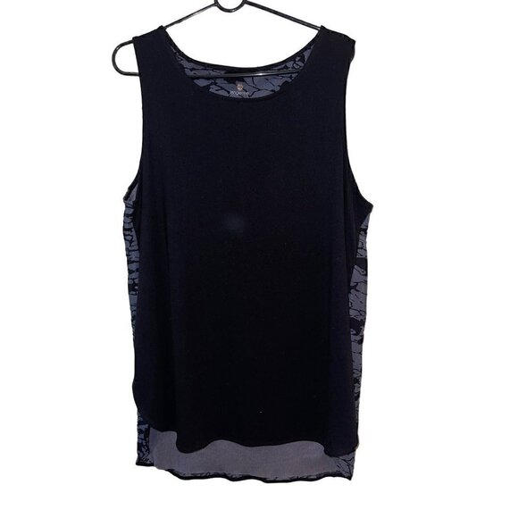 Tangerine Women's Athleisure Burnout Layered Tank Top Size XXL - Picture 1 of 10